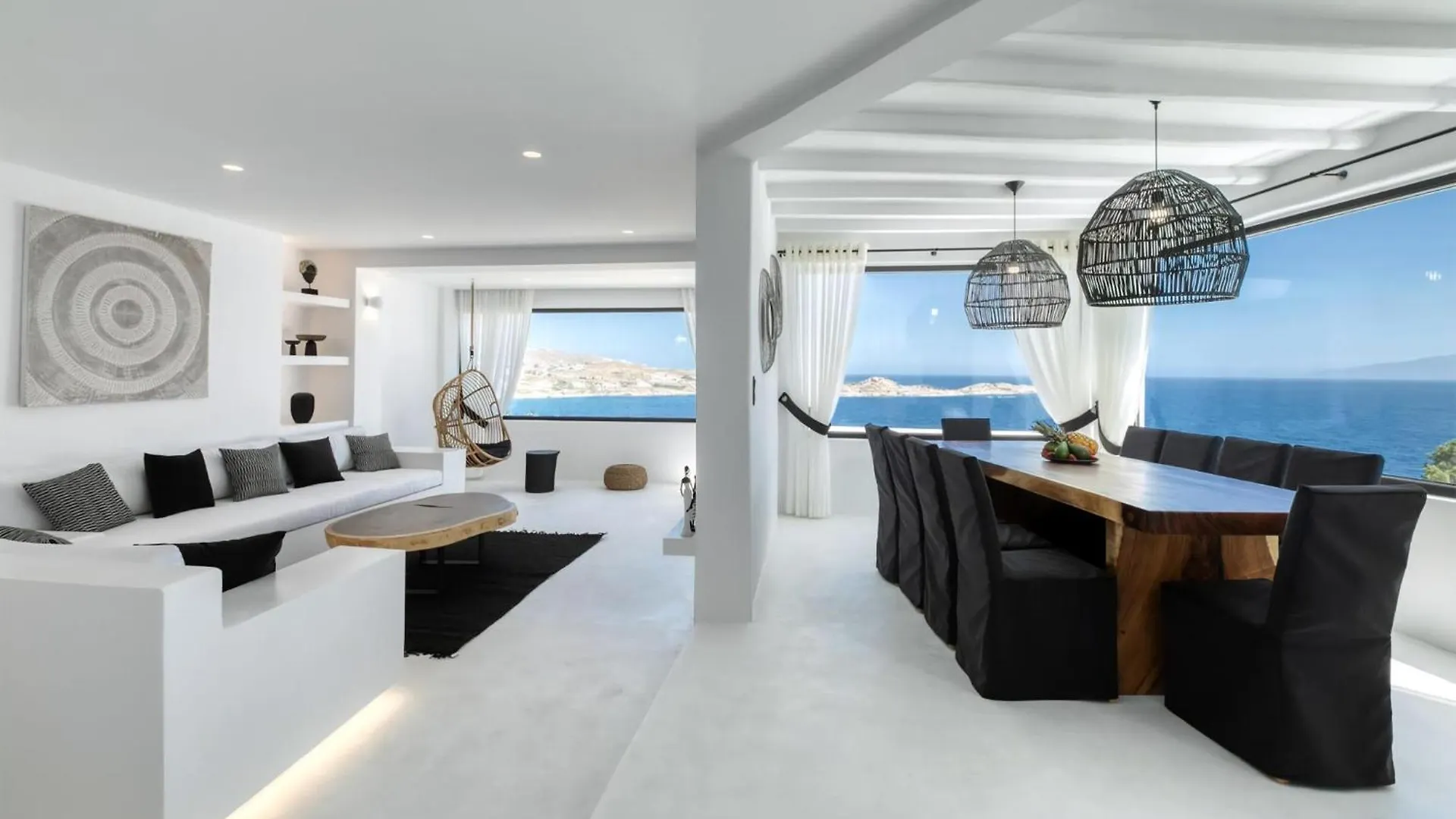 Magnificent Mykonos Villa Villa Rikei 5 Bedrooms Unique Aegean Sea Views Private Infinity Pool Outdoor Jacuzzi Psarou Beach  Psarou (Mykonos)